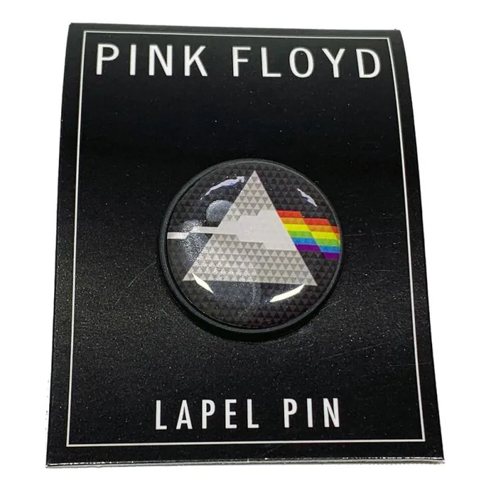 Liquid Blue Pins Accessories Pink Floyd Dark Side Circle Lapel Pin