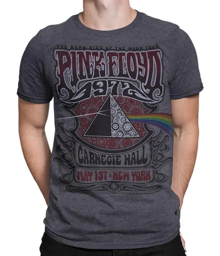 Liquid Blue PolyCotton TShirt Men Carnegie Hall Dark Heather PolyCotton TShirt