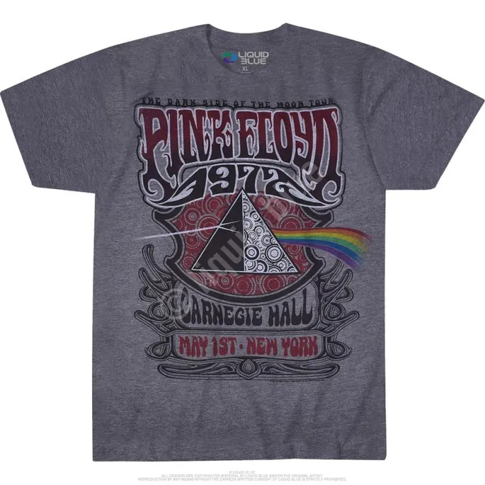 Liquid Blue PolyCotton TShirt Men Carnegie Hall Dark Heather PolyCotton TShirt Liquid Blue PolyCotton TShirt Men Carnegie Hall Dark Heather PolyCotton TShirt