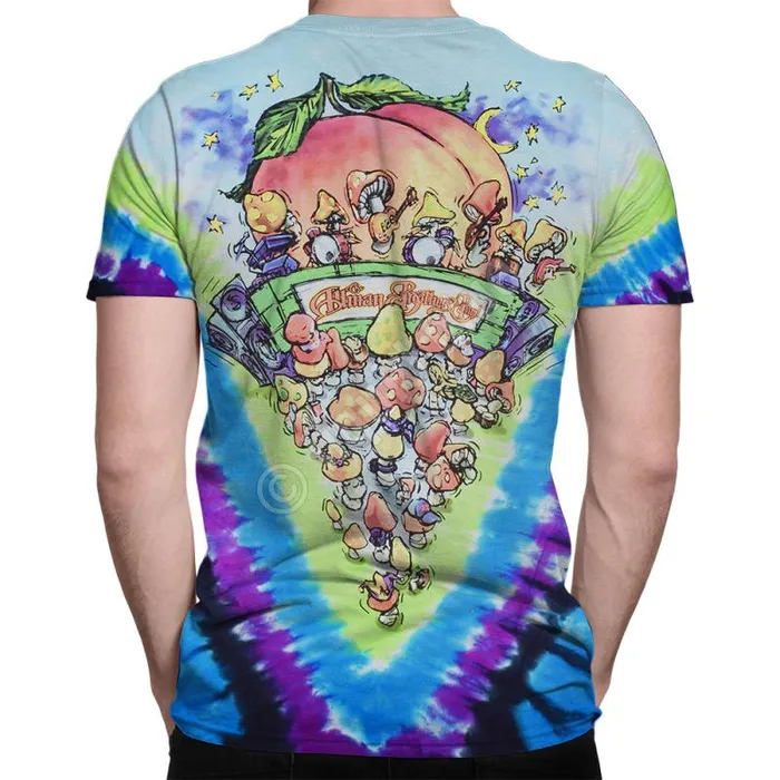 Liquid Blue TShirt Men Allman Brothers TieDye TShirt