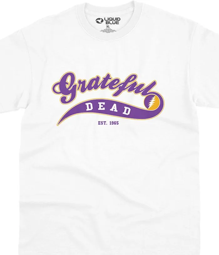 Liquid Blue TShirt Men Ballpark Purple TShirt