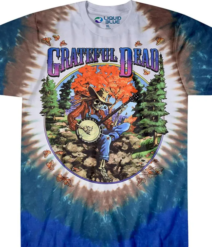 Liquid Blue TShirt Men Banjo TieDye TShirt