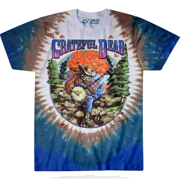 Liquid Blue TShirt Men Banjo TieDye TShirt