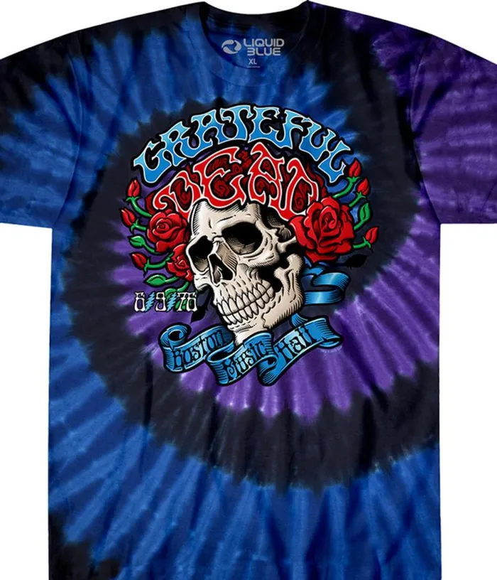 Liquid Blue TShirt Men Boston Music Hall TieDye TShirt