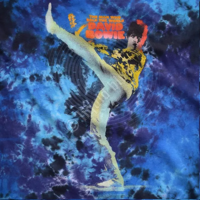 Liquid Blue TShirt Men Bowie Kick TieDye TShirt