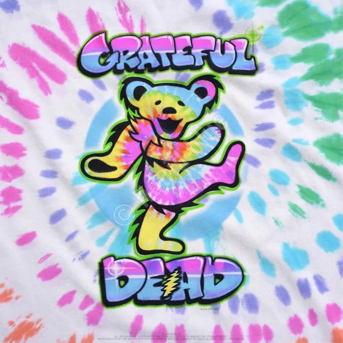 Liquid Blue TShirt Men Carnival Bear TieDye TShirt