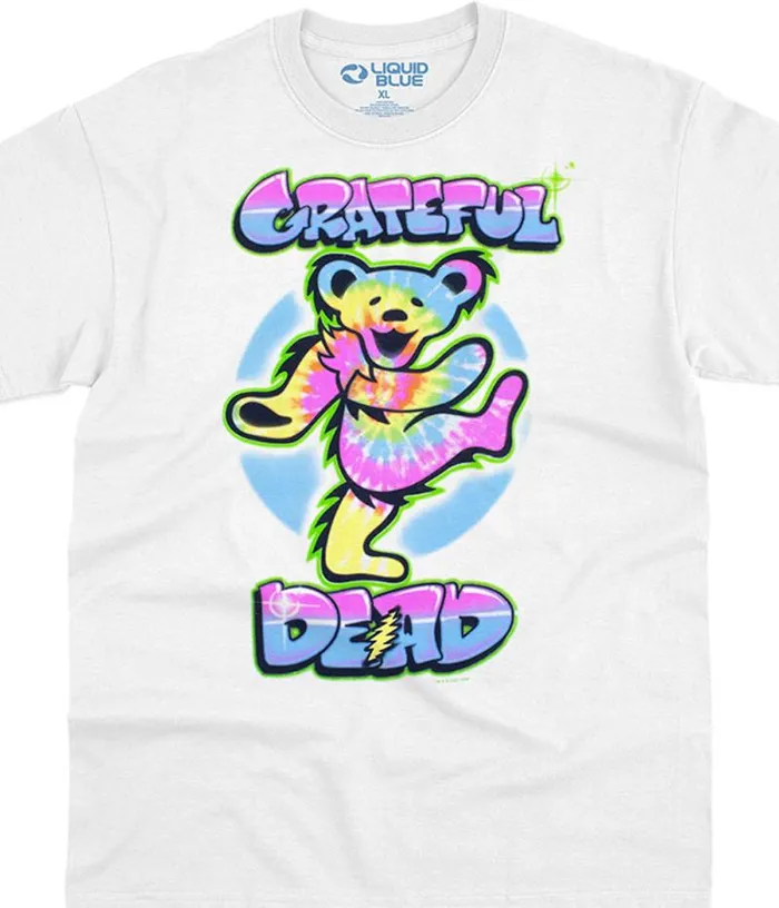 Liquid Blue TShirt Men Carnival Bear White TShirt