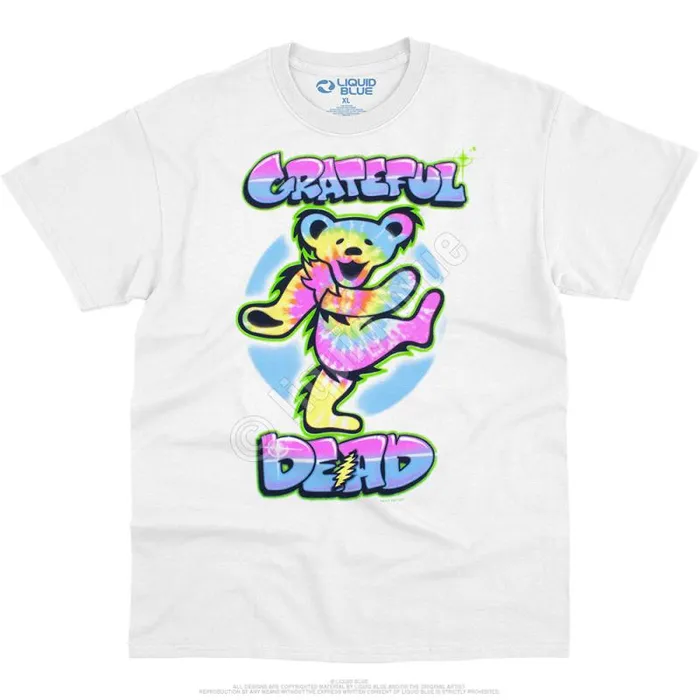 Liquid Blue TShirt Men Carnival Bear White TShirt
