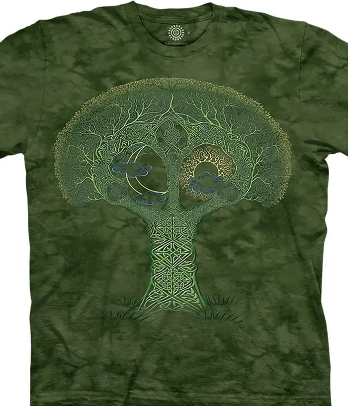 Liquid Blue TShirt Men Celtic Roots Classic Cotton TShirt