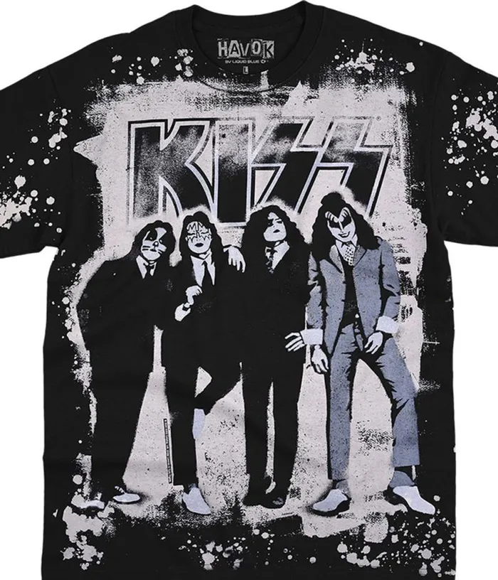 Liquid Blue TShirt Men Dressed To Kill Havok Black TShirt