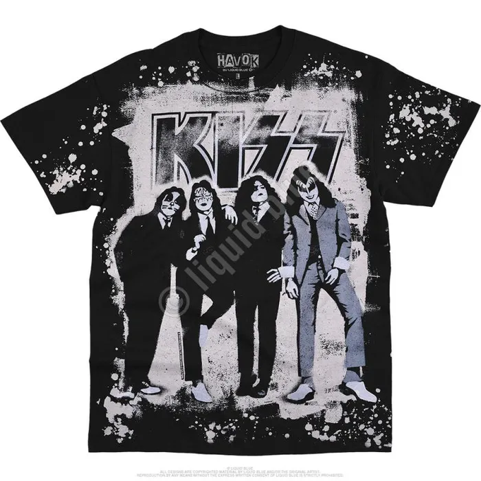 Liquid Blue TShirt Men Dressed To Kill Havok Black TShirt