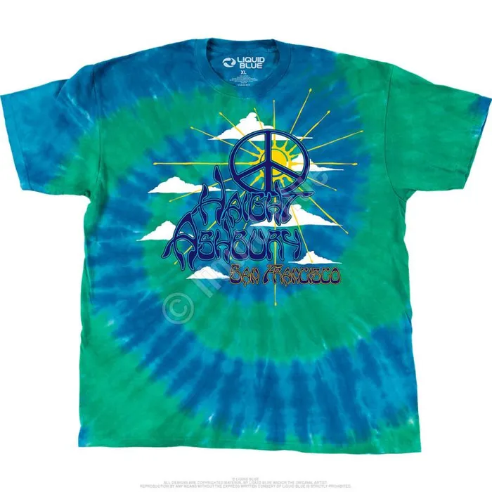 Liquid Blue TShirt Men Haight Ashbury Peace TShirt