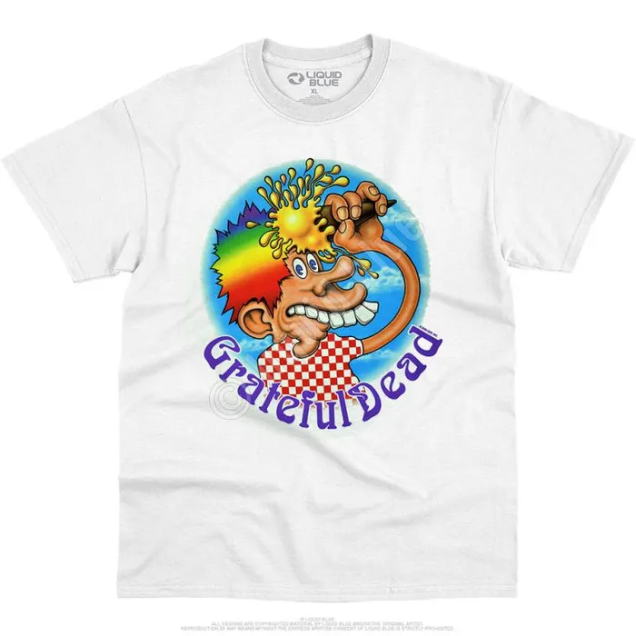 Liquid Blue TShirt Men Ice Cream Cone Kid White TShirt