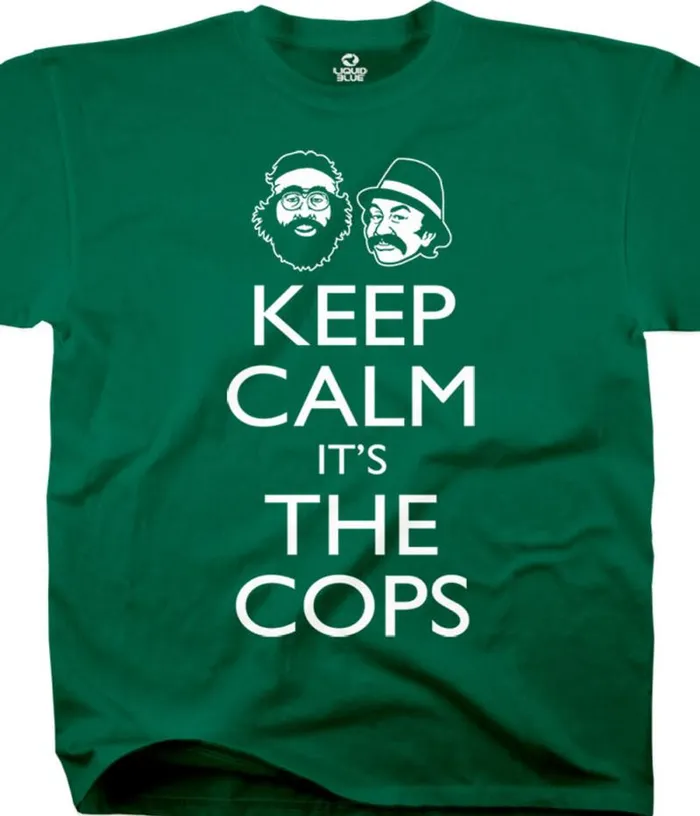 Liquid Blue TShirt Men Keep Calm Green TShirt