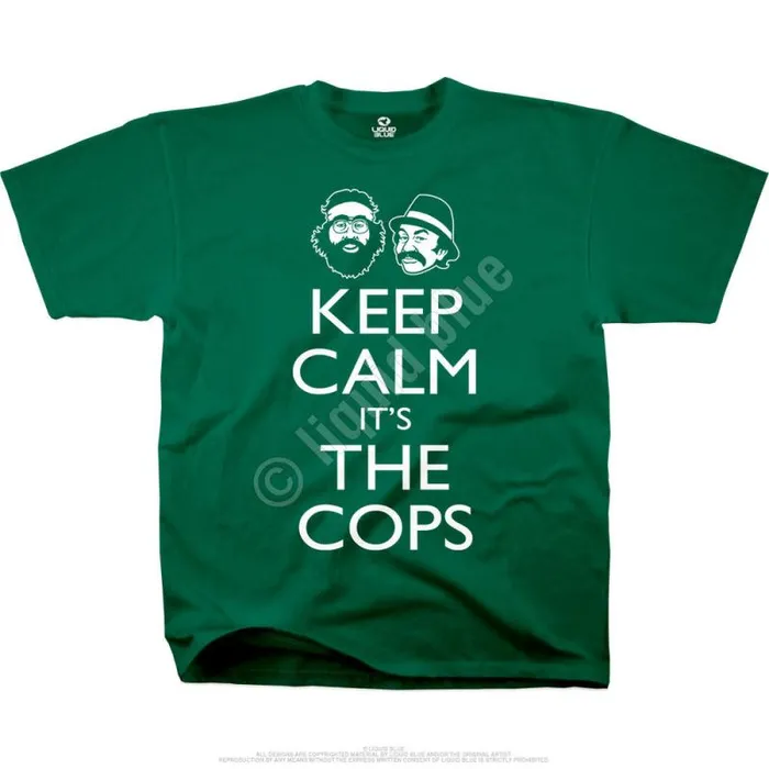 Liquid Blue TShirt Men Keep Calm Green TShirt