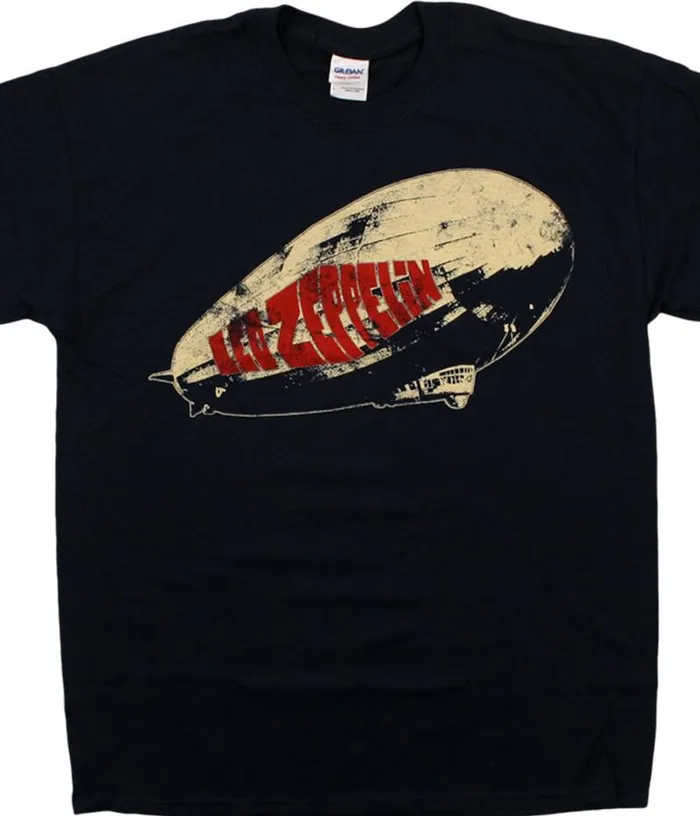 Liquid Blue TShirt Men Led Zep Legend Navy TShirt