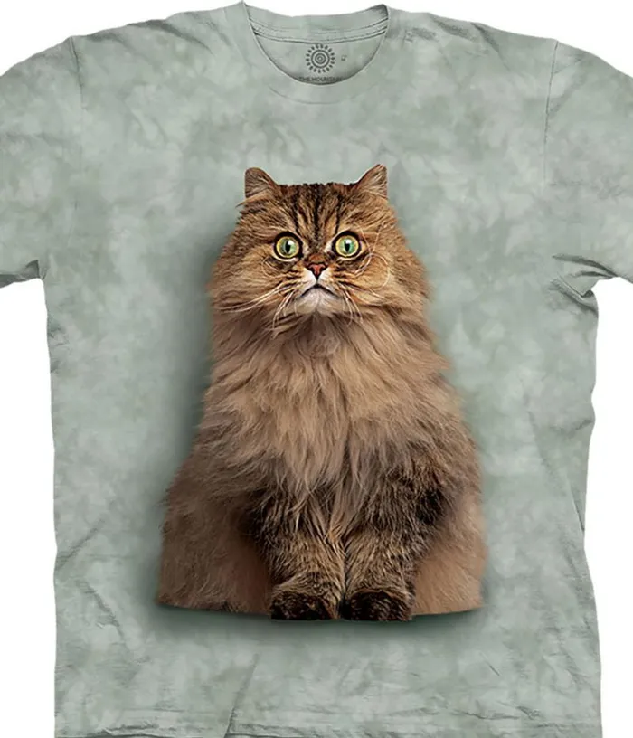 Liquid Blue TShirt Men Longhair Persian Classic Cotton TShirt