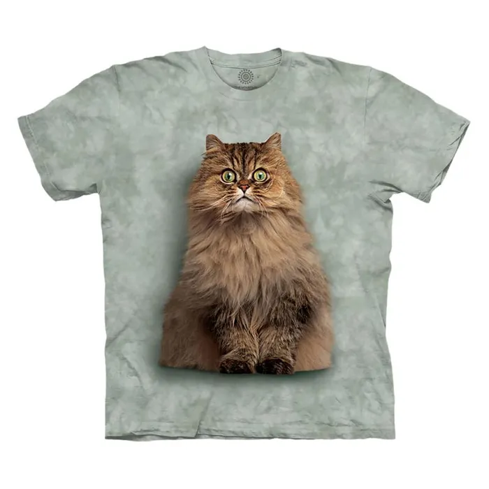 Liquid Blue TShirt Men Longhair Persian Classic Cotton TShirt