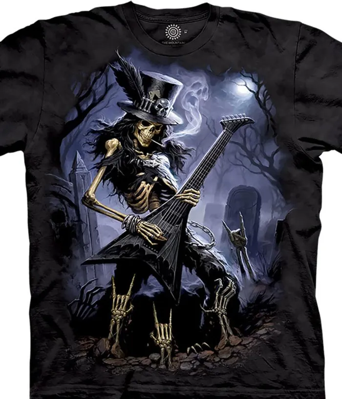 Liquid Blue TShirt Men Play Dead Classic Cotton TShirt
