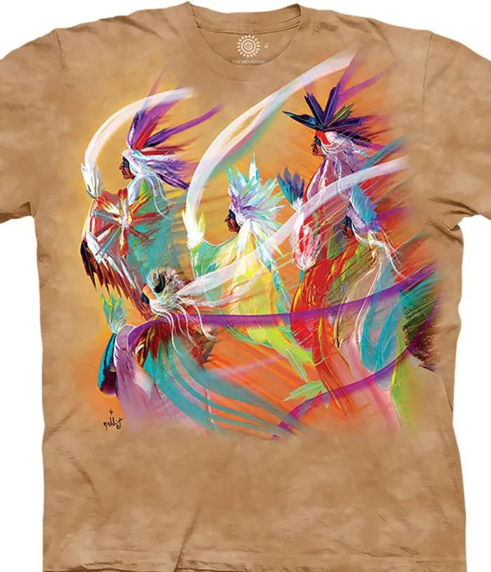 Liquid Blue TShirt Men Rainbow Dance Classic Cotton TShirt