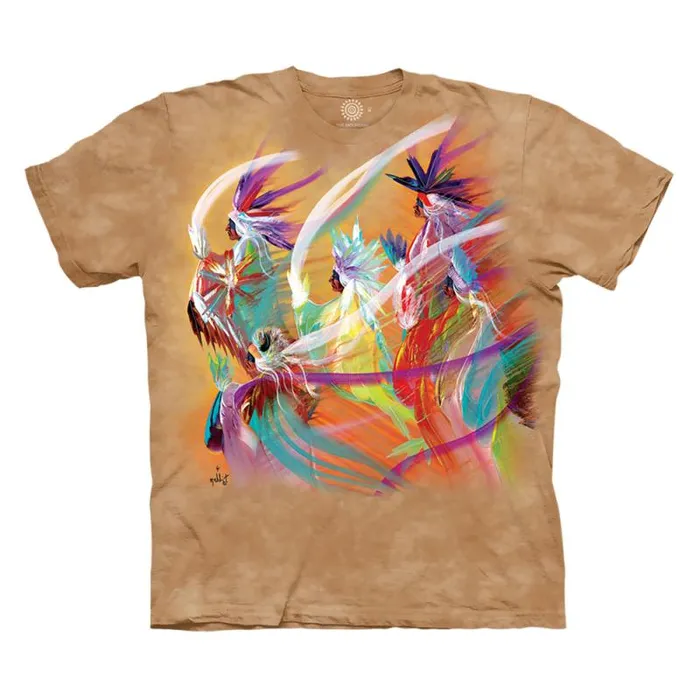 Liquid Blue TShirt Men Rainbow Dance Classic Cotton TShirt