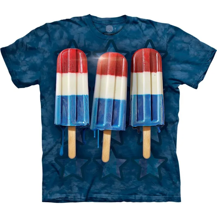 Liquid Blue TShirt Men Rocket Pop Classic Cotton TShirt