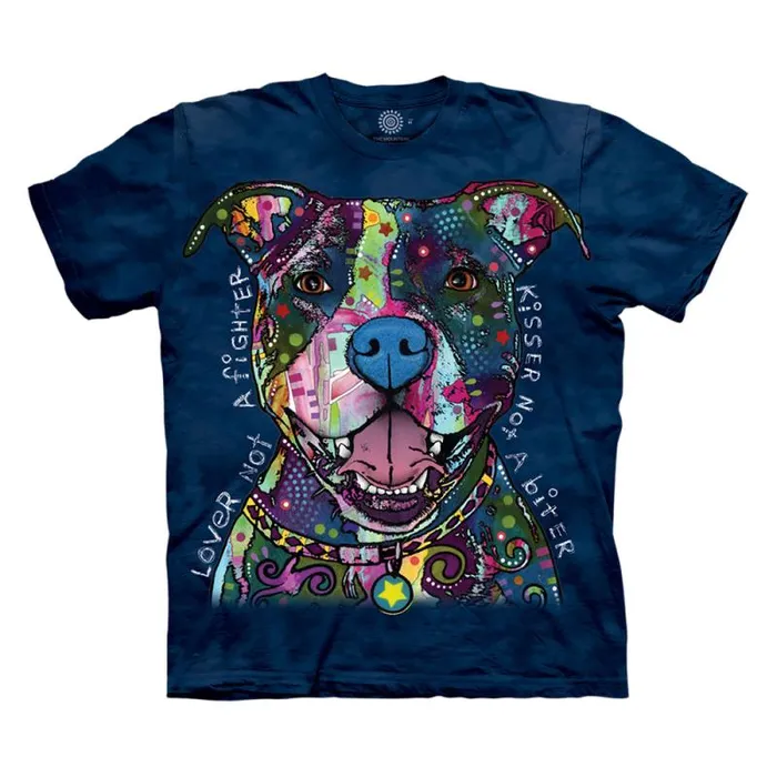 Liquid Blue TShirt Men Russo Kisser Classic Cotton TShirt
