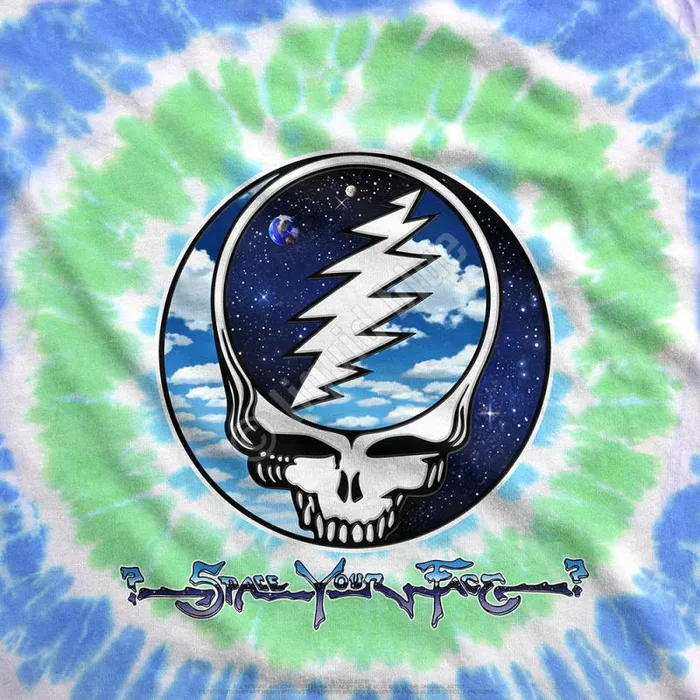 Liquid Blue TShirt Men Sky Space SYF TieDye TShirt