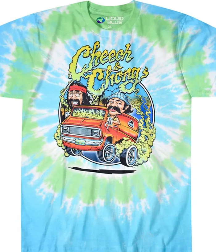 Liquid Blue TShirt Men Smokin Ride TieDye TShirt