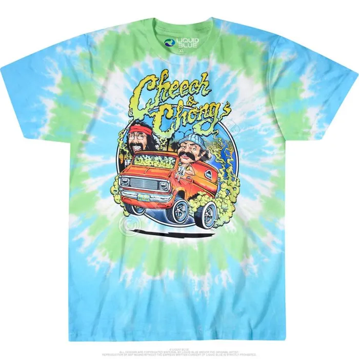 Liquid Blue TShirt Men Smokin Ride TieDye TShirt