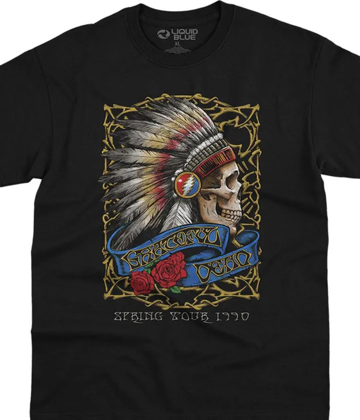 Liquid Blue TShirt Men Spring Tour 03990 Black TShirt
