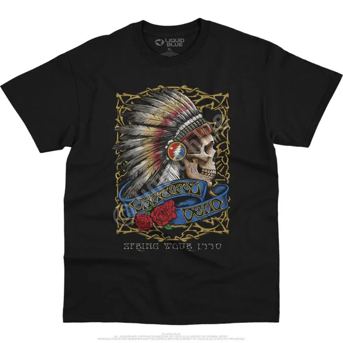 Liquid Blue TShirt Men Spring Tour 03990 Black TShirt