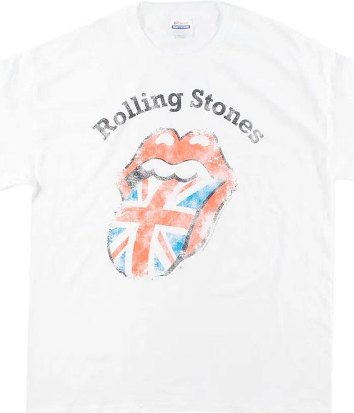 Liquid Blue TShirt Men Stones Union Jack White TShirt