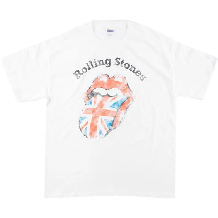 Liquid Blue TShirt Men Stones Union Jack White TShirt