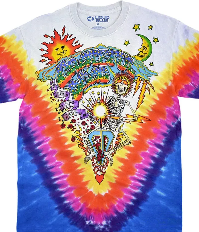 Liquid Blue TShirt Men Summer Tour 92 TieDye TShirt