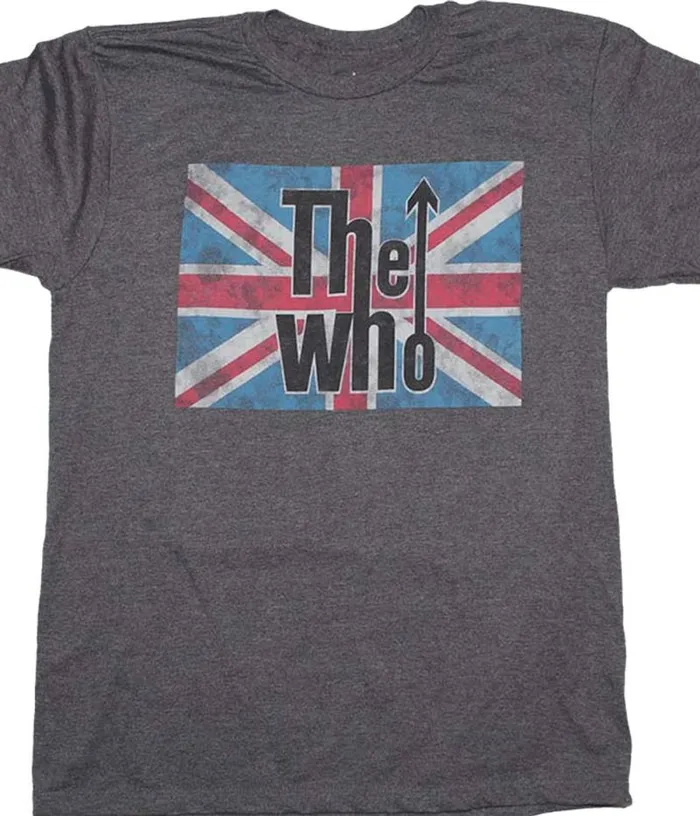 Liquid Blue TShirt Men Union Jack Grey TShirt
