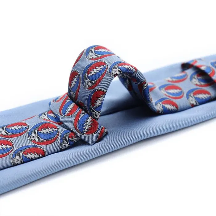 Liquid Blue Ties Accessories Blue Steal Your Face Tie