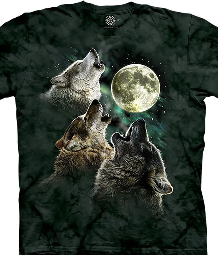 Liquid Blue Youth Kids Three Wolf Moon Kids039 TShirt