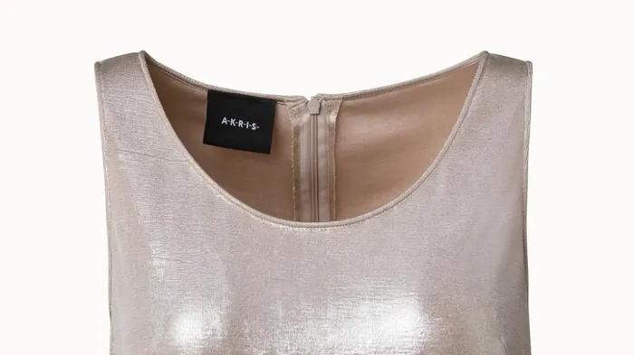 Liquid Jersey Sleeveles Gown Gold Women Akris Dresses