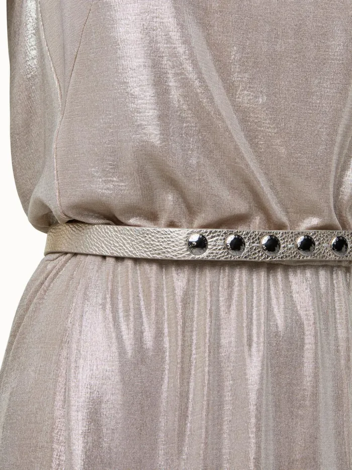 Liquid Jersey Sleeveles Gown Gold Women Akris Dresses