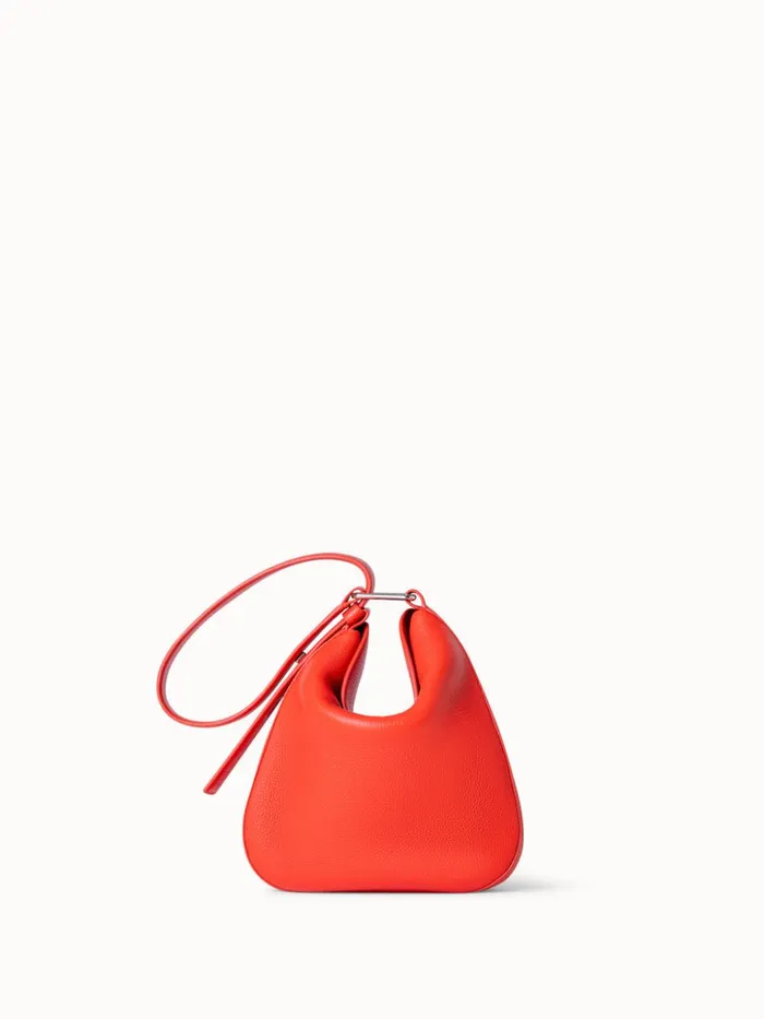 Little Anna Hobo In Alcecalf Leather Tangerine Women Akris Shoulder Bags