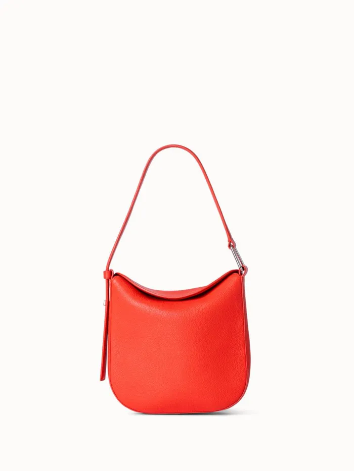 Little Anna Hobo In Alcecalf Leather Tangerine Women Akris Shoulder Bags