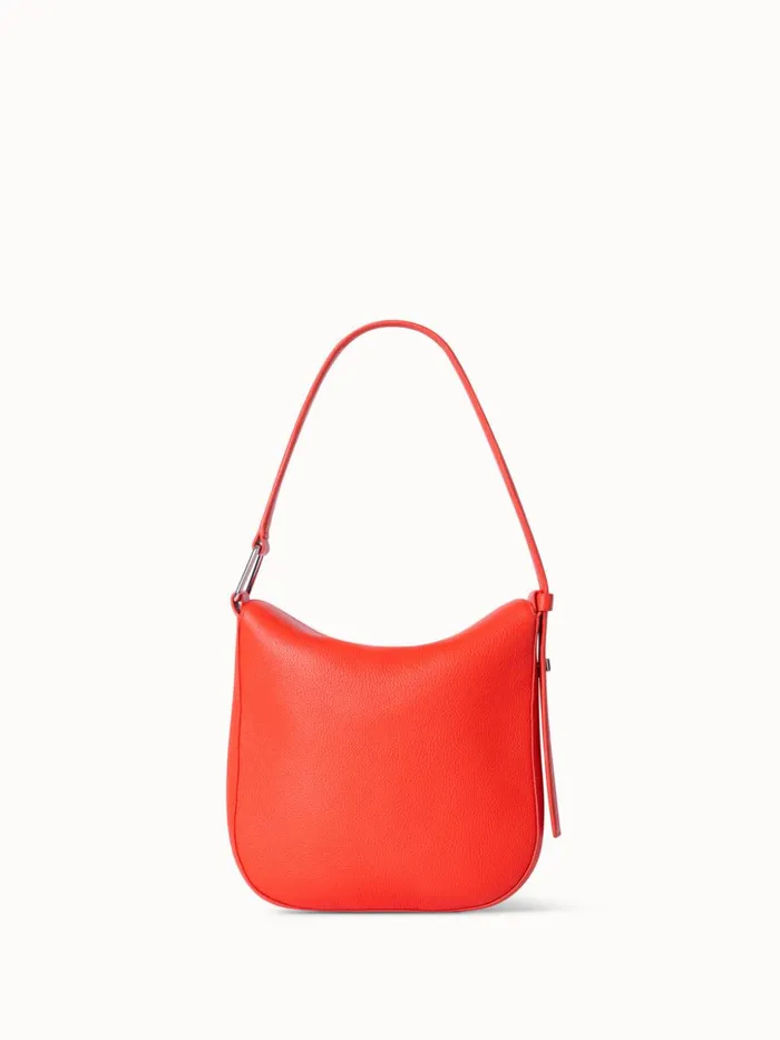 Little Anna Hobo In Alcecalf Leather Tangerine Women Akris Shoulder Bags