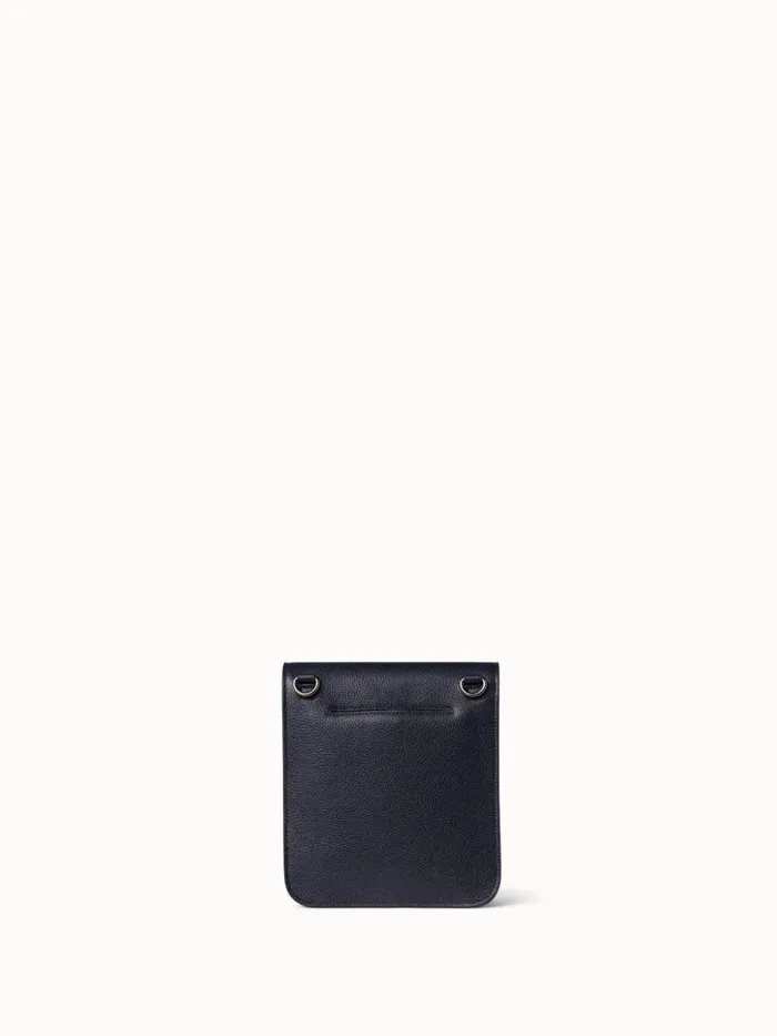 Little Anouk Messenger In Calf Leather Denim Women Akris Crossbody Bags