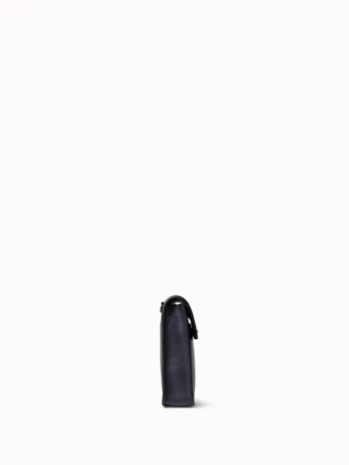 Little Anouk Messenger In Calf Leather Denim Women Akris Crossbody Bags