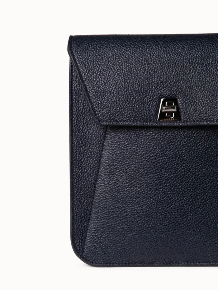 Little Anouk Messenger In Calf Leather Denim Women Akris Crossbody Bags