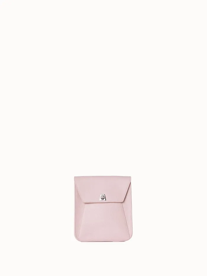 Little Anouk Messenger In Calf Leather Pale Rose Women Akris Mini Bags