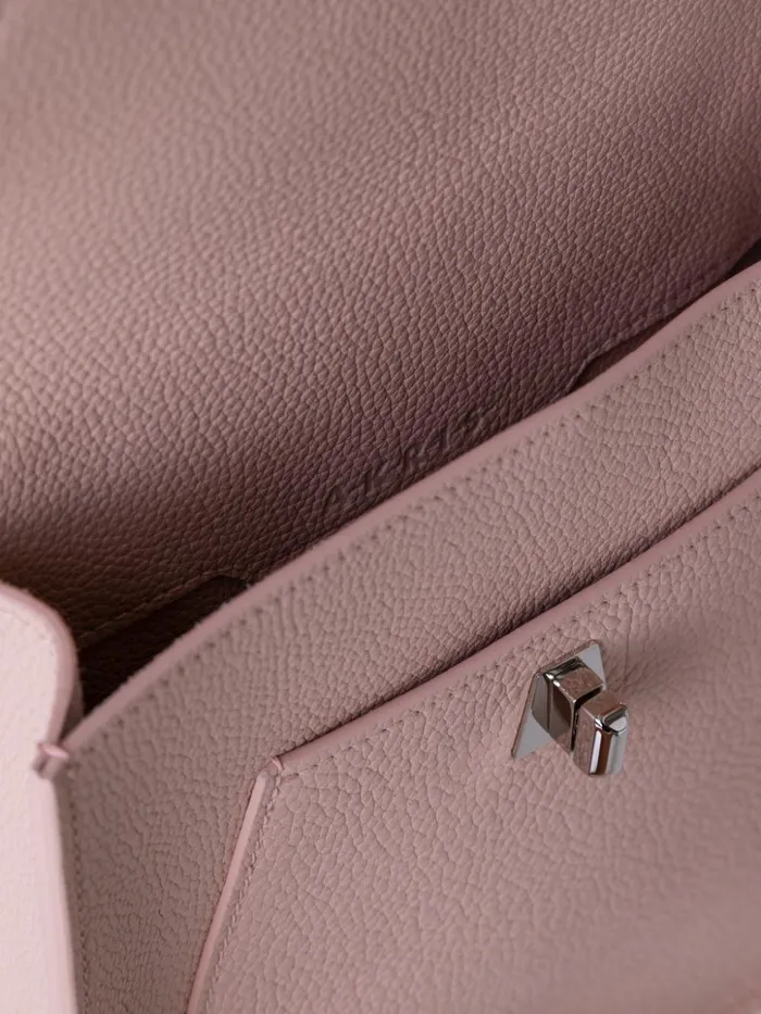 Little Anouk Messenger In Calf Leather Pale Rose Women Akris Mini Bags