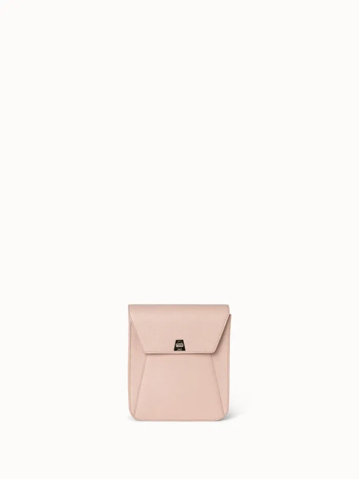 Little Anouk Messenger In Calf Leather Pale Rose Women Akris Mini Bags