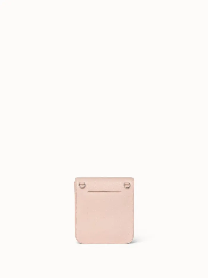 Little Anouk Messenger In Calf Leather Pale Rose Women Akris Mini Bags